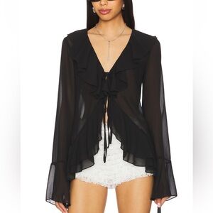 Alisia Top in Black Sheet by More to Come / NWT!!